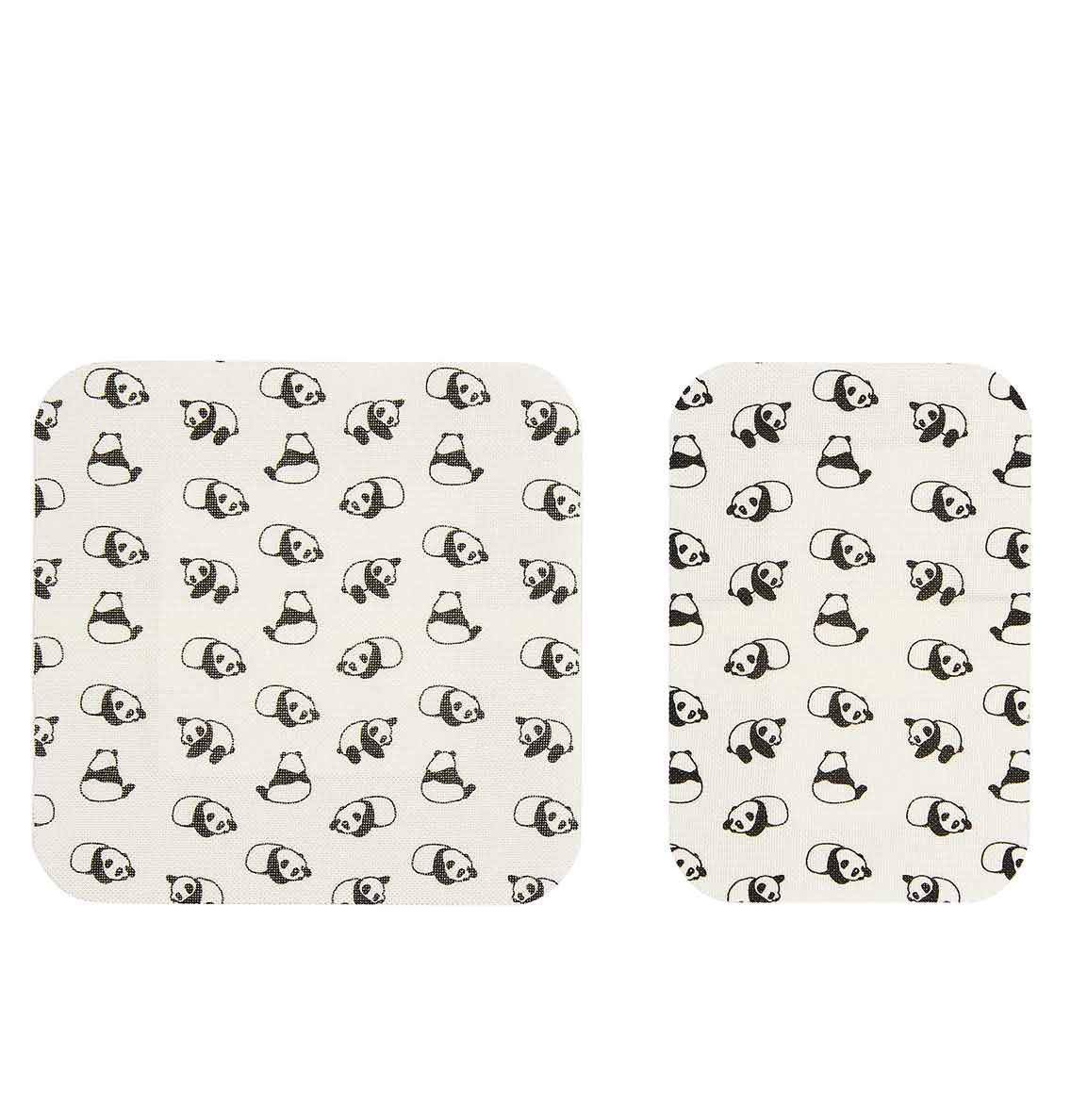 Patch Coconut Oil Natural Bamboo Bandages, sensitive skin friendly, eco friendly, hypoallergenic, non-toxic, latex free, panda print, large format