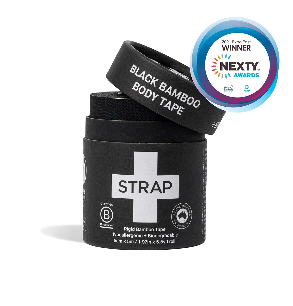 STRAP Black Bamboo Body Tape - Main Image